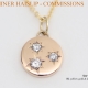 star pendant 18k yellow gold diamonds