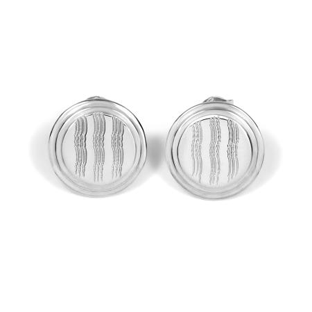 rialto post earrings guilloche