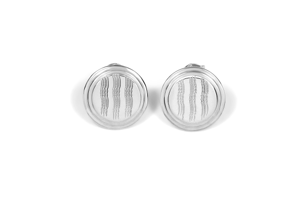 rialto post earrings guilloche