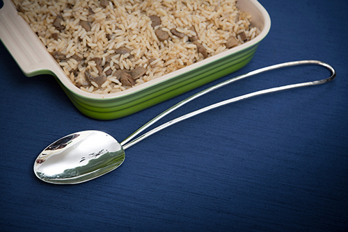 silver charleston rice spoon