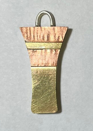 silver brass copper pendant